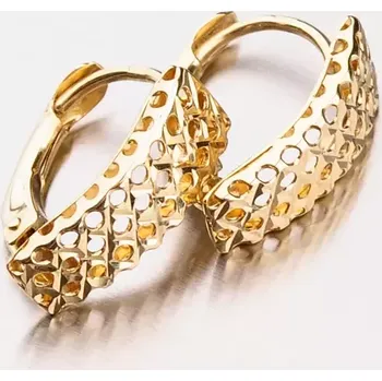 Náušnice Dámské náušnice žluté zlato 585 42-32083