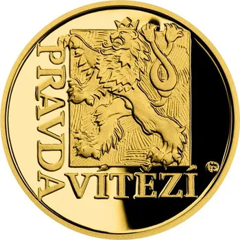 Zlatý dukát Latinské citáty - Veritas vincit - Pravda vítězí proof