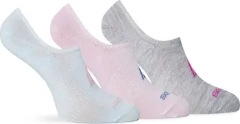 Dámské ponožky Skechers 3-Pack No-Show Socks Womens Pink/Blue Lds 4-7.5
