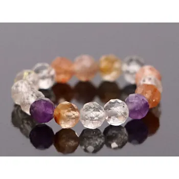 Prsten Magieprirody.cz Prsten Super MIX - 4 mm fazetované kuličky #80 - z přírodních kamenů