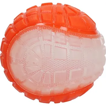 Hračka pro psa Dog Comets Dark Moon svítící míč oranžový M/7,5cm