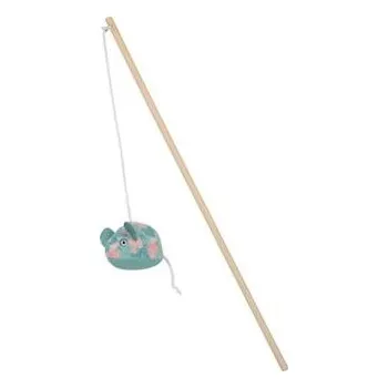 Hračka pro kočku Zolux S.A.S. Hračka kočka udice ETHICAT LEAF myš catnip Zolux