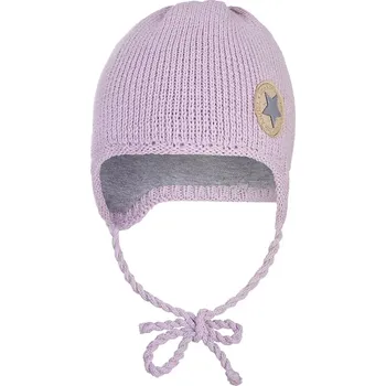 Čepice LITTLE ANGEL čepice pletená zavazovací LA Outlast ® sv. fialová vel. 1 | 36-38 cm