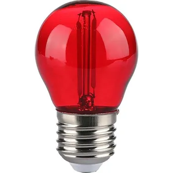 Žárovka LED Žárovka FILAMENT G45 E27/2W/230V červená