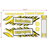 MOTOMAX, s.r.o. Sada nálepek BABETTA žlutá *M