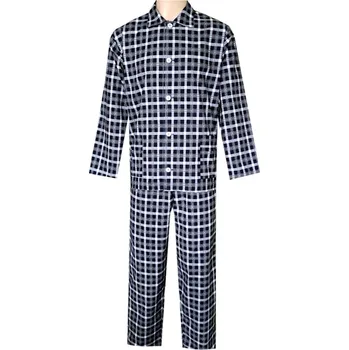 Pánské pyžamo Pánské Pyžamo Plátěné FOLTÝN PP38 Velikost: 5XL, Materiál: Plátno