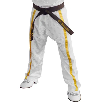 Oblečení pro bojové sporty Kalhoty Top Ten Mesh - bílá/zlatá, 1605-10 170