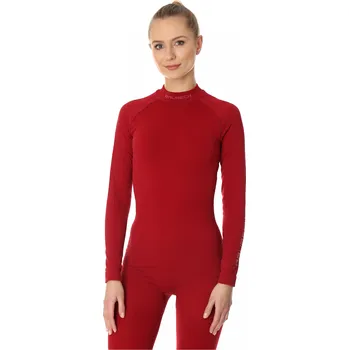 Dámské tričko Brubeck dámské tričko s dlouhým rukávem EXTREME THERMO Barva: burgundy, Velikost: XL