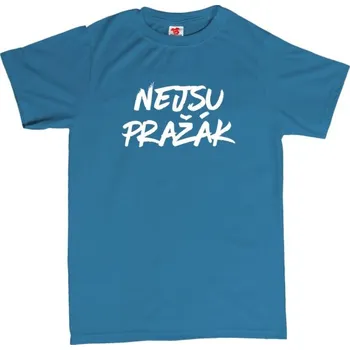 Žertovný předmět Nejsu pražák - pánské tričko s potiskem XL fialová - purple Bílá - 401