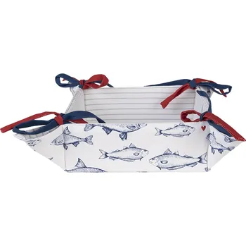 chlebník Clayre & Eef - Košík na pečivo SUN SEA AND FISH SSF47