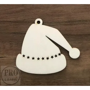 Vánoční ozdoba Dřevěná vánoční ozdoba čepice