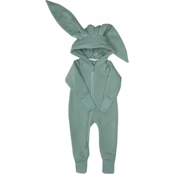 Kojenecký overall Mimilove Dětský zateplený overal králíček 06-18m. Aqua