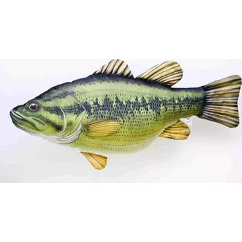 Bytový textil Polštář ryba okounek pstruhový (GABY Plyšový polštář Okounek pstruhový 67 cm)