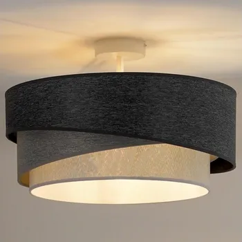 Duolla - Přisazený lustr KOBO 1xE27/15W/230V pr. 45 cm šedá/bílá