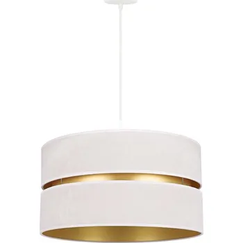 Duolla - Lustr na lanku DUO 1xE27/15W/230V pr. 40 cm krémová/zlatá
