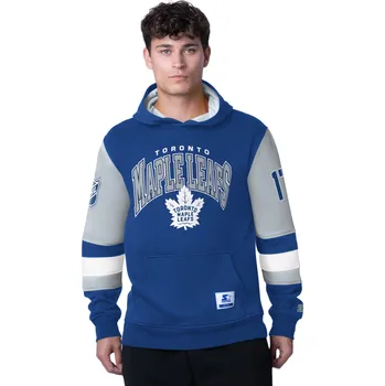 Pánská mikina Starter Pánská mikina Toronto Maple Leafs NHL END ZONE Fleece Hoodie Velikost: XL