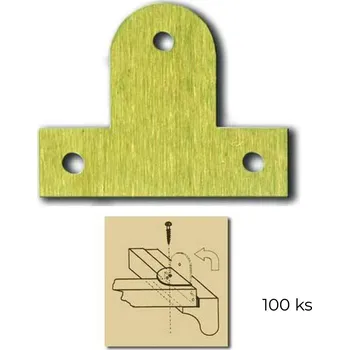 Rám na obraz Fixační kování pro uchycení plátna do rámu 3 velké (100 ks)
