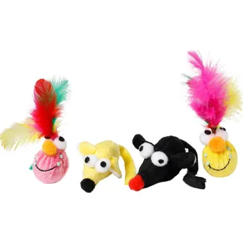 Hračka pro kočku Karlie Hračka plyšová s Catnipem 2ks 6cm