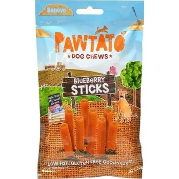 Pamlsek pro psa Benevo Odměna pro psy Pawtato Sticks Blueberry 120g