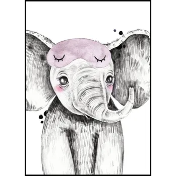 Plakát Jen tak z lásky Plakát Sloník Rozměr plakátu: A4 (21 x 29,7 cm), Varianta sloníka: Sloník s maskou