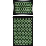 Akupresurní masážní podložka s polštářem Spokey AKUMAT UNI Černá, Zelená