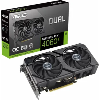 Grafická karta ASUS Dual GeForce RTX 4060 Ti O8G EVO (90YV0J49-M0NA00)