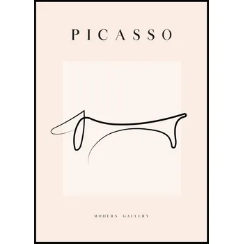 Plakát Jen tak z lásky Pablo Picasso - Pes Rozměr plakátu: A4 (21 x 29,7 cm)