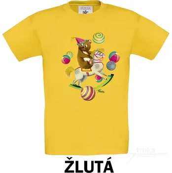 Dětská móda Tričko dětské KR, Míša Kulička Barva: Žlutá, Velikost: 122