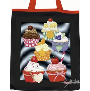 Nákupní taška Plátěná nákupní taška, Veselé muffiny v tmavém