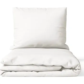 Povlečení Bílé povlečení na jednolůžko z mikrosaténu 140x200 cm Basic – Bonami Essentials ID_1711628