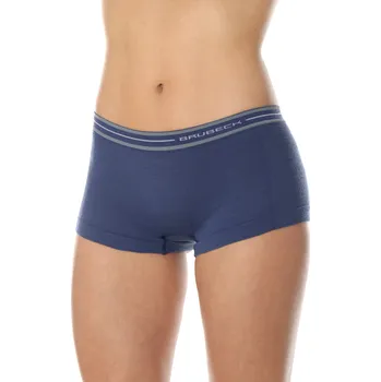 Pánské spodní prádlo Brubeck dámské boxerky Active wool Barva: jeans, Velikost: XL