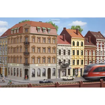 Modelářství H0 - Městský rohový dům Schmidtstraße 10 / Auhagen 11447