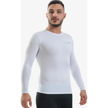 Corpus 3. elastické tréninkové triko s dlouhým rukávem - bílá XL