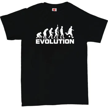 Žertovný předmět Evolution fotbal - pánské tričko s potiskem 3XL fialová - purple Bílá - 401