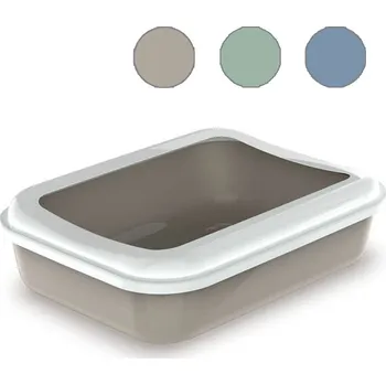 Toaleta pro kočku WC Katja Junior s okrajem, 38x28x10,5cm, béžová