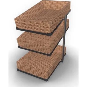 Prodejní regál Prodejní regál na pečivo CS 3 košíky malý