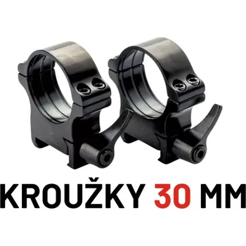 Příslušenství k optickému přístroji Rusan rychloupínací montážní kroužky 30mm na weaver lištu