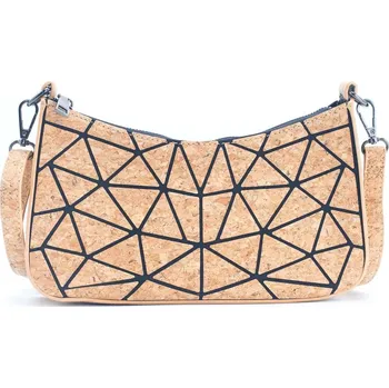 Kabelka Malá korková kabelka - Geometrické tvary