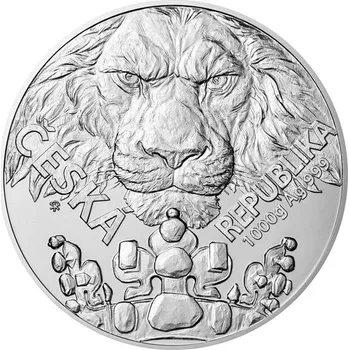 Sběratelství Česká mincovna Stříbrná kilogramová investiční mince Český lev 2023 stand 1 kg