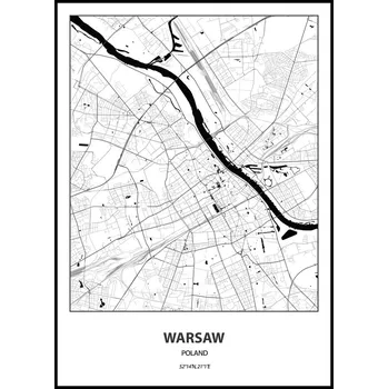 Plakát Jen tak z lásky Plakát Mapa města (více variant měst) Rozměr plakátu: A4 (21 x 29,7 cm), Město: Warsaw