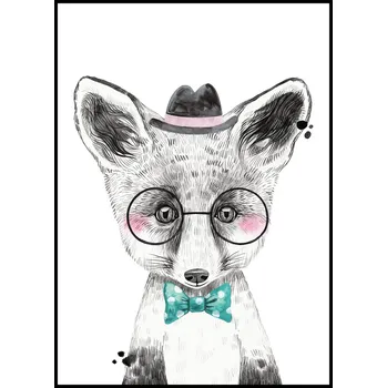 Plakát Jen tak z lásky Plakát Lištička Rozměr plakátu: A4 (21 x 29,7 cm), Varianta lištičky: Lišák gentleman