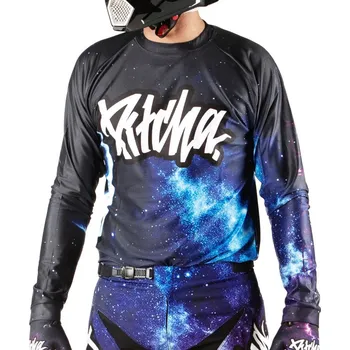 cyklistický dres PITCHA dres COSMO 25 black/blue - L