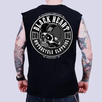 Pánské tričko Triko bez Rukávu BLACK HEART LOCKER Barva: Černá, Velikost: XXL