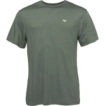 Pánské triko BUSHMAN DYSART 3XL Tmavě zelená, Bílá