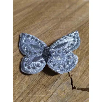 Francouzská spona s motýlem barva stříbrná