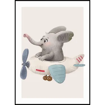 Plakát Jen tak z lásky Plakát Sloníček v letadle Rozměr plakátu: A4 (21 x 29,7 cm)