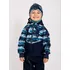Chlapecká zimní kombinéza Unuo Mini batolecí softshellová kombinéza s fleecem modročerná/tučňáci