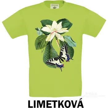 Tričko UNI Magnolie Barva: Limetková, Velikost: S