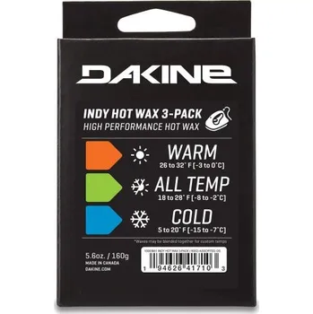 Příslušenství na snowboard SNB VOSK DAKINE INDY HOT WAX 3-PACK 160G - oranžová + při osobním odběru 618 Kč