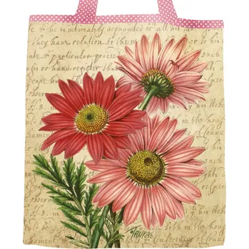Plátěná nákupní taška, Gerbera